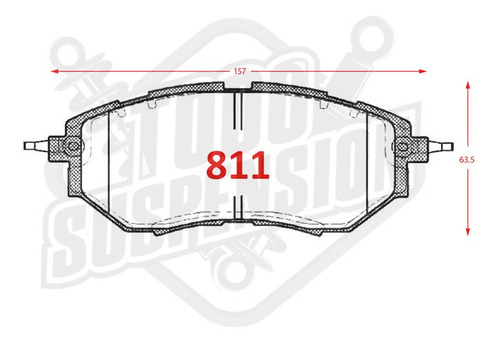 Pastilla De Freno Delantera Subaru B9 Tribeca 3.0 2004-2014 Foto 4