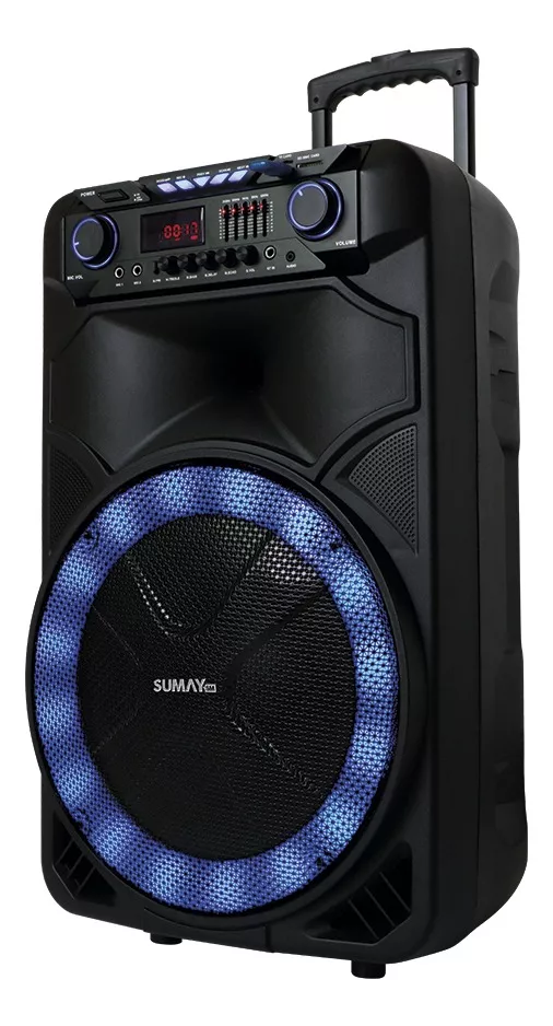 Alto-falante Sumay Thunder X Sm-cap18t Com Bluetooth Preto 110v/240v 
