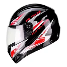 Capacete F9 Fly Trace Vermelho Preto Urban Novo