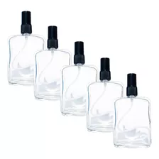 5 Frascos Perfume Vidro 100ml Válvula Spray