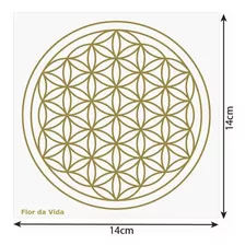 Placa Radiônica Flor Da Vida Restabelecer Saúde Vitalidade