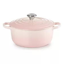 Panela Redonda Le Creuset 24cm Ferro Esmaltado Shell Pink