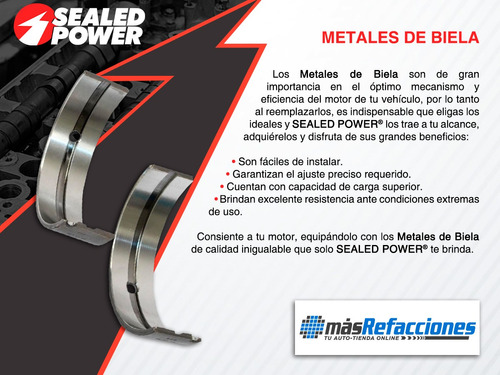 Jgo Metales De Biela 0.30 Mm 405 L4 1.9l 1989 Sealed Power Foto 4