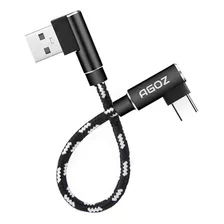 Cable Usb A A Usb C 90 Grados Trenzado