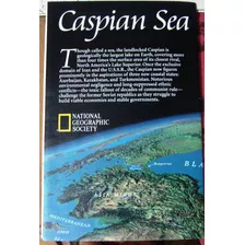 Mapa Nat Geo Mar Caspio Caspian See 1990 Urss Sovietica