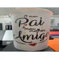 10 Balde Personalizado Pipoca Dia Dos Pais Prova De Água