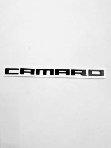 Emblema Letras Camaro Logo Color Negro Chevrolet Foto 2