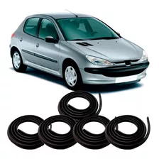 Kit Borracha Vedação 4 Portas E Malas Peugeot 206 207 