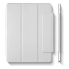 Funda Magnética Para iPad Pro 12.9 Con Porta Pencil Gris 
