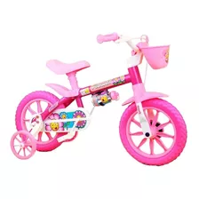 Bicicleta Infantil Nathor Flower Aro 12 Cor Rosa Tamanho Do Quadro Único