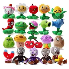 Juego De Juguetes De Peluche Plant Vs Zombie, 20 Piezas, Pea