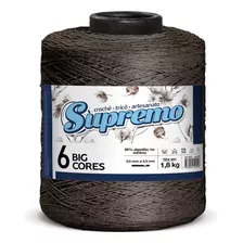 Barbante Supremo 1,8kg 1 Unidade Crochê Número 6 Cor 08 - Marrom