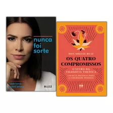 Livro Nunca Foi Sorte + Quatro Compromissos Lacrado Frete