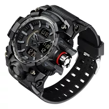 Reloj Sanda 3132, Reloj Militar Impermeable De 50 M Color Del Fondo Negro