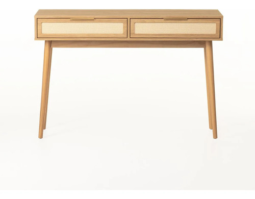 Aparador Alia 2 Gavetas 120 Cm Tauari/dourado Tauari