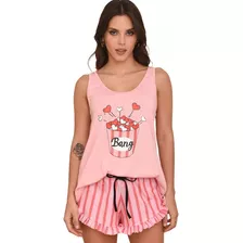 23008 Bang - Jaia Pijama Musculosa ,short A Rayas