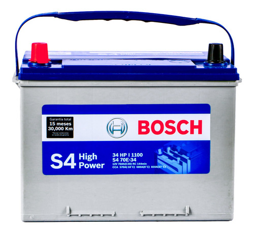 Batería Bosch S4: Caja 34hp Hp / Chevrolet / Nissan / $110