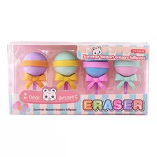 Set X4 Gomas Fantasia Cute Kawaii Souvenir Y Egresaditos