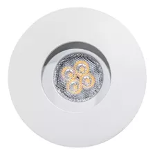 6x Spot Redondo Embutir + Led Mini Dicroica Mr11 4w St1828