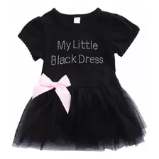 Vestido/pañalero Negro / Rosa Elegante Con Tutu