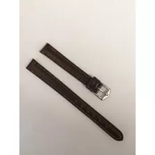 Pulseira Para Relogio Em Couro Legitimo 12 Mm Marrom