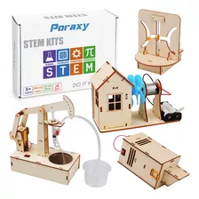 Juego De 4 Kits Stem, Kit De Construccin De Experimentos Cie