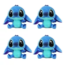 Kit Stitch Pelúcia Lilo & Stitch Disney 12cm Original 4peças