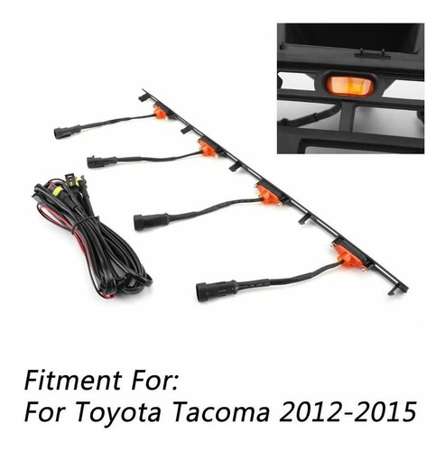 Parrilla  Trd Led Ambar  Toyota Tacoma  2012 2013 2014 2015  Foto 6