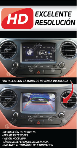 Cmara De Reversa Para Hyundai Grand I10 2018 - 2020 Foto 6