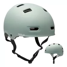 Capacete Para Patins - Skate - Patinete E Bicicleta Mf500 Cor Cáqui Tamanho P/52-55cm