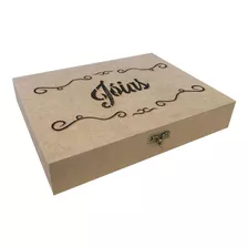 Organizador Porta Jóias Bijuterias Mdf Cru 0566