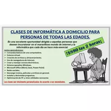 Clases De Informática A Domicilio Para Todas Las Edades.