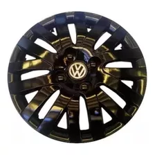 Juego X4 Tazas Vw Gol Power/ Saveiro Rodado 13 Negras