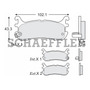 Balatas De Disco Delanteras Ford Zx2 Tipico Escort 1998-1999