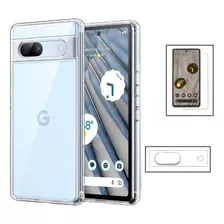 Mica Vidrio Para Google Pixel 7a Pantalla Camara Y Funda Cas