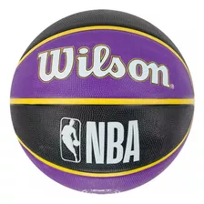 Balon Basquetbol Pelota Basketball Wilson Nba L.a Lakers N°7 Color Violeta/negro