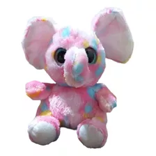 Peluche Elefante Ty Ojos Brillantes Suavecito 20 Cm