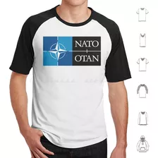 Camiseta Nato De Algodão Nato Otan Militaire Camisa Militar