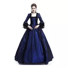 Vestido Elegante Adulto Encaje Medieval Catrina Cosplay