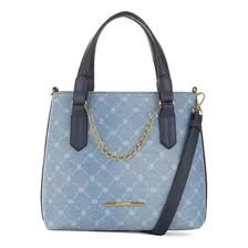 Bolsa Tote Transversal Feminina Be Forever Rafitthy 33.13109 Cor Azul