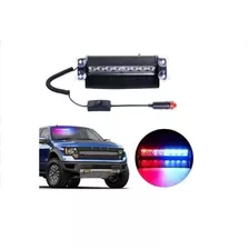 Baliza Parabrisa Led Estroboscopica Azul Rojo 12v Premium Hd