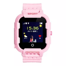 Smartwatch Wonlex Kt03 1.3 Caja Rosa, Malla Rosa De Silicona