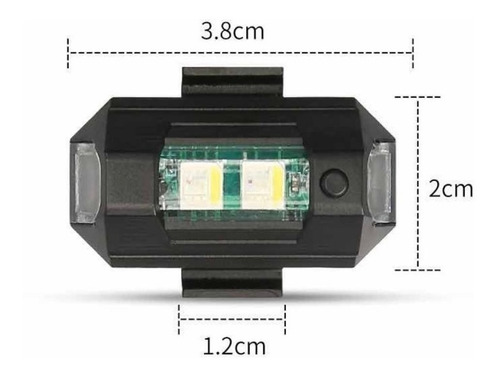  2 Und. Mini Luz Led Estroboscpica  7colores Recargable Foto 3