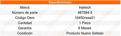 Inyector Combustible Mpfi Rsx 4cil 2.0l 05_06 8141286 Foto 2