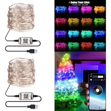 2pcs 20m Levou Decoração De Árvore De Natal Bluetooth Luz