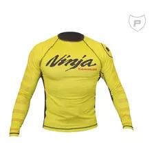 Camisa 2° Pele Kawasaki Ninja Com Proteção Uv