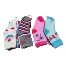 Pack 12 Calcetines De Niña Algodón Con Bambú Tallas 2 A 10