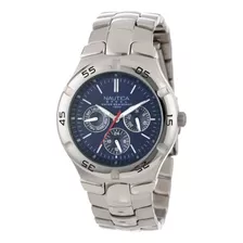 Nautica Mens Nreloj Multifunción Redondo De Acero Inoxidable