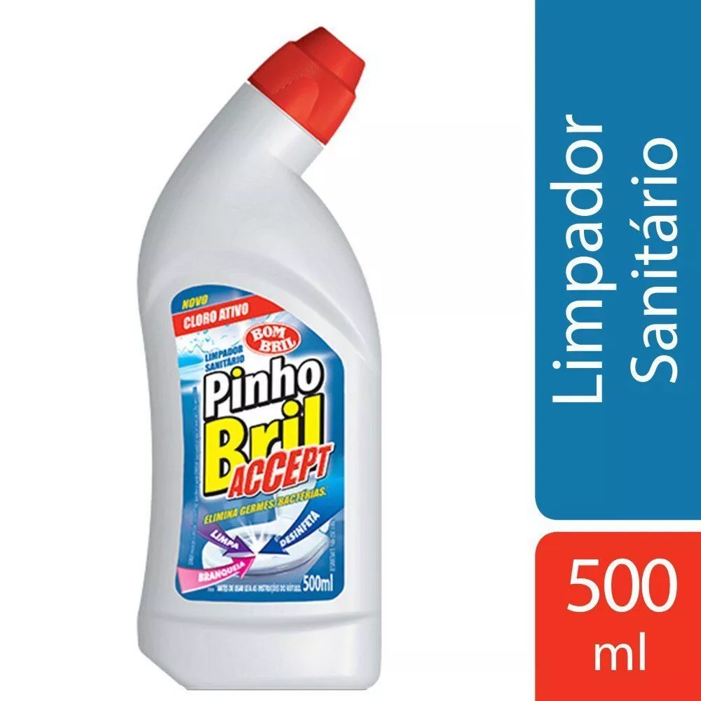 Limpador Sanitário Accept Clorado Pinho Bril 500ml