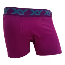 Boxer Xy Liso 1387 Algodon Lycra X Unidad Color A Eleccion 